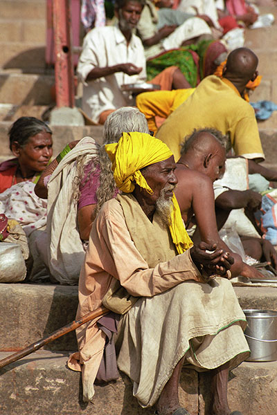 Pilgrims in Varanasi, India