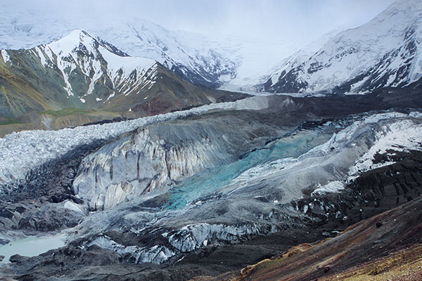 Lenin Glacier, Pamir Range, Kyrgyzstan
