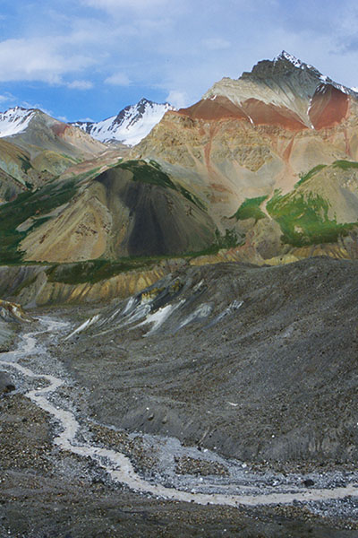 Lenin Peak Base Camp Surroundings, Pamir Range, Kyrgyzstan