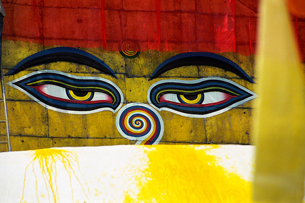 Buddha's Eyes, Swayambhunath Stupa, Kathmandu, Nepal