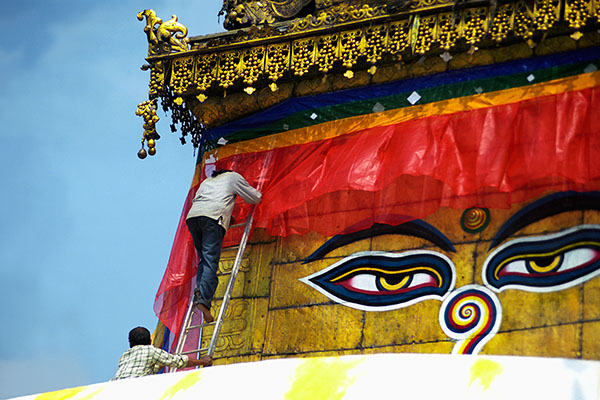 Buddha's Eyes, Swayambhunath Stupa, Kathmandu, Nepal