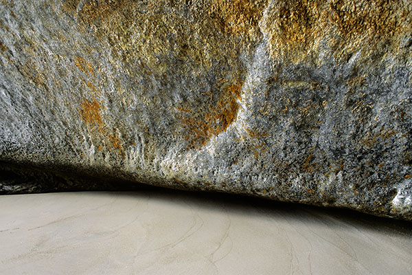 Giant Stone on the Cathedral Cove Beach, New Zealand