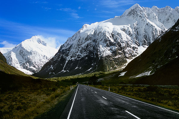 Road to Fiordland National Park, New Zealand
